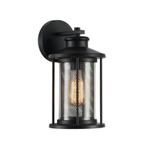 Load image into Gallery viewer, RADIANCE goods 1 Light Textured Black Outdoor Wall Sconce 11" Tall