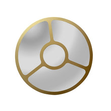 Load image into Gallery viewer, RADIANCE goods Contemporary-Style Round Golden Finish Wall Mirror 30" Tall