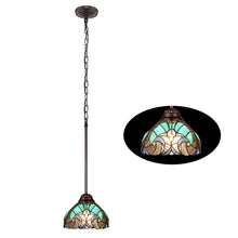 Load image into Gallery viewer, RADIANCE Goods Victorian-Style 1-Light Antique Dark Bronze Finish Ceiling Mini Pendant 8" Shade