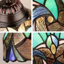 Load image into Gallery viewer, RADIANCE Goods Victorian-Style 1-Light Antique Dark Bronze Finish Ceiling Mini Pendant 8" Shade