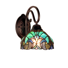 Load image into Gallery viewer, RADIANCE Goods Victorian-Style 1-Light Antique Dark Bronze Finish Wall Sconce 8" Shade