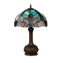 Load image into Gallery viewer, RADIANCE goods Tiffany-Style Antique Dark Bronze 1-Light Victorian Table Lamp 12" Shade