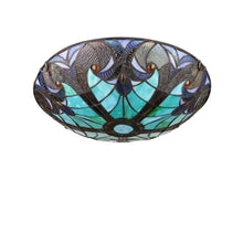 Load image into Gallery viewer, RADIANCE Goods Victorian-Style 3-Light Antique Dark Bronze Finish Ceiling Flush-Mount 16" Wide