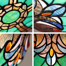 Load image into Gallery viewer, RADIANCE Goods Victorian-Style 3-Light Antique Dark Bronze Finish Ceiling Flush-Mount 16" Wide