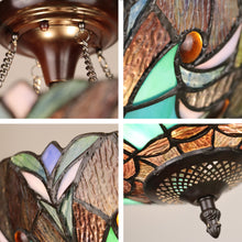 Load image into Gallery viewer, RADIANCE Goods Victorian-Style 2-Light Antique Dark Bronze Finish Ceiling Semi-Flush Mount 16" Wide