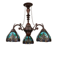 Load image into Gallery viewer, RADIANCE goods Victorian-Style 3-Light Antique Dark Bronze Finish Mini Chandelier 24" Wide