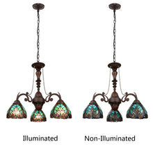 Load image into Gallery viewer, RADIANCE goods Victorian-Style 3-Light Antique Dark Bronze Finish Mini Chandelier 24" Wide