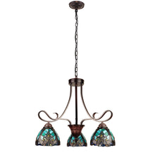 Load image into Gallery viewer, RADIANCE goods Victorian-Style 3-Light Antique Dark Bronze Finish Mini Chandelier 25" Wide