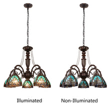 Load image into Gallery viewer, RADIANCE goods Victorian-Style 5-Light Antique Dark Bronze Finish Large Chandelier 27" Wide