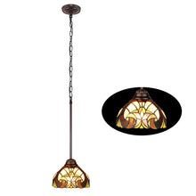 Load image into Gallery viewer, RADIANCE goods Victorian-Style 1-Light Antique Dark Bronze Finish Ceiling Mini Pendant 8" Shade