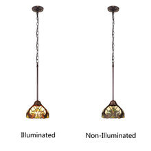 Load image into Gallery viewer, RADIANCE goods Victorian-Style 1-Light Antique Dark Bronze Finish Ceiling Mini Pendant 8" Shade