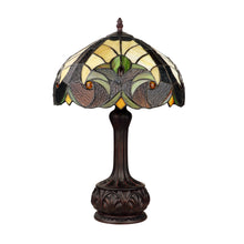 Load image into Gallery viewer, RADIANCE goods Tiffany-Style Antique Dark Bronze 1-Light Victorian Table Lamp 12" Shade