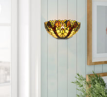 Load image into Gallery viewer, RADIANCE Goods Victorian-Style 1-Light Antique Dark Bronze Finish Wall Sconce 12" Shade