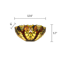 Load image into Gallery viewer, RADIANCE Goods Victorian-Style 1-Light Antique Dark Bronze Finish Wall Sconce 12" Shade