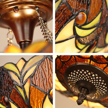 Load image into Gallery viewer, RADIANCE goods Victorian-Style 2-Light Antique Dark Bronze Finish Ceiling Semi-Flush Mount 16" Wide