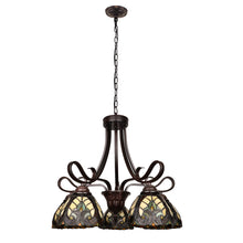 Load image into Gallery viewer, RADIANCE goods Victorian-Style 5-Light Antique Dark Bronze Finish Large Chandelier 25" Wide