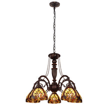 Load image into Gallery viewer, RADIANCE goods Victorian-Style 5-Light Antique Dark Bronze Finish Large Chandelier 27" Wide