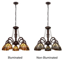 Load image into Gallery viewer, RADIANCE goods Victorian-Style 5-Light Antique Dark Bronze Finish Large Chandelier 27" Wide