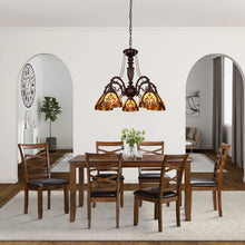 Load image into Gallery viewer, RADIANCE goods Victorian-Style 5-Light Antique Dark Bronze Finish Large Chandelier 27" Wide