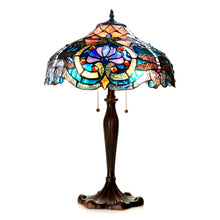 Load image into Gallery viewer, RADIANCE goods Tiffany-Style 2 Light Victorian Table Lamp 17" Shade