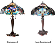Load image into Gallery viewer, RADIANCE goods Tiffany-Style 2 Light Victorian Table Lamp 17" Shade