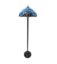 Load image into Gallery viewer, RADIANCE goods Victorian-style 2-Light Dark Antique Bronze Finish Table Lamp 18" Shade