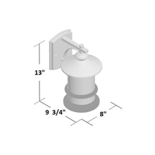 Load image into Gallery viewer, RADIANCE goods Transitional 1 Light Rubbed Bronze Outdoor Wall Sconce