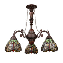 Load image into Gallery viewer, 32825-DB24DC3 RADIANCE goods 3-Light Antique Dark Bronze Finish Mini Chandelier 24" Wide