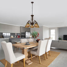 Load image into Gallery viewer, 32825-DB27DC5 Radiance goods 5-Light Antique Dark Bronze Finish Large Chandelier 27" Wide
