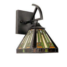 Load image into Gallery viewer, RADIANCE goods Mission-Style 1-Light Blackish Bronze Finish Wall Sconce 6" Shade