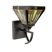 Load image into Gallery viewer, RADIANCE goods Mission-Style 1-Light Blackish Bronze Finish Wall Sconce 6" Shade