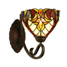 Load image into Gallery viewer, RADIANCE goods Victorian-Style 1-Light Dark Bronze Finish Wall Sconce 8" Shade