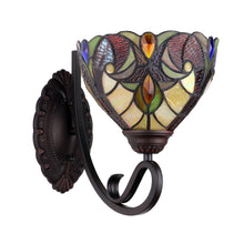 Load image into Gallery viewer, RADIANCE goods Victorian-Style 1-Light Dark Bronze Finish Wall Sconce 8" Shade