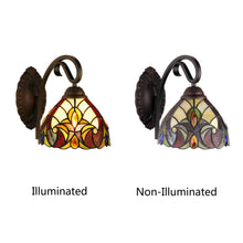 Load image into Gallery viewer, RADIANCE goods Victorian-Style 1-Light Dark Bronze Finish Wall Sconce 8" Shade