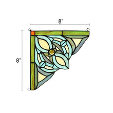 Load image into Gallery viewer, RADIANCE goods 2 Pieces Victorian Stained Glass Window Panel 8"x8"