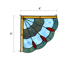Load image into Gallery viewer, RADIANCE goods 2 Pieces Victorian Stained Glass Window Panel 8"x8"