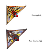 Load image into Gallery viewer, RADIANCE goods 2 Pieces Mission Stained Glass Window Panel 8"x8"