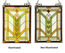 Load image into Gallery viewer, RADIANCE goods Mission Stained Glass Window Panel 18"x24"