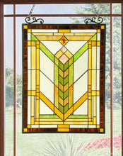 Load image into Gallery viewer, RADIANCE goods Mission Stained Glass Window Panel 18"x24"