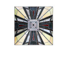 Load image into Gallery viewer, RADIANCE goods Tiffany 2 Light Mission Semi-Flush Ceiling Mount 14" Wide