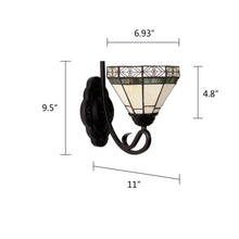 Load image into Gallery viewer, RADIANCE goods Mission-Style 1- Light Blackish Bronze Finish Wall Sconce 7" Shade