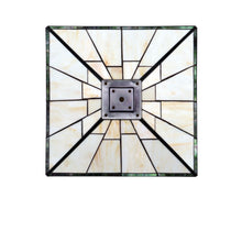 Load image into Gallery viewer, RADIANCE goods Mission-Style 3-Light Blackish Bronze Finish Double Lit Table Lamp 16" Shade