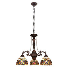 Load image into Gallery viewer, RADIANCE goods Victorian-Style 3-Light Dark Bronze Finish Mini Chandelier 24" Wide