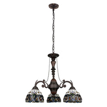 Load image into Gallery viewer, RADIANCE goods Victorian-Style 3-Light Dark Bronze Finish Mini Chandelier 24" Wide