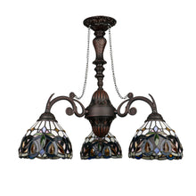 Load image into Gallery viewer, RADIANCE goods Victorian-Style 3-Light Dark Bronze Finish Mini Chandelier 24" Wide