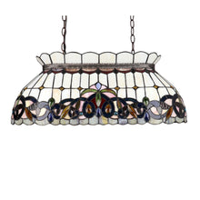 Load image into Gallery viewer, RADIANCE goods Victorian-Style 3-Light Dark Bronze Finish Island Pendant 28" Wide