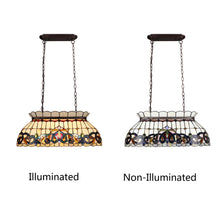 Load image into Gallery viewer, RADIANCE goods Victorian-Style 3-Light Dark Bronze Finish Island Pendant 28" Wide