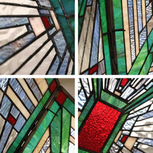 Load image into Gallery viewer, RADIANCE goods Tiffany-style 3pcs Folding Mission Fireplace Screen 45" Wide