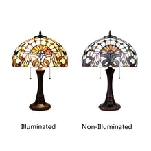 Load image into Gallery viewer, RADIANCE Goods Victorian-Style 2-Light Dark Bronze Finish Table Lamp 16" Wide