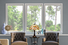 Load image into Gallery viewer, RADIANCE Goods Victorian-Style 2-Light Dark Bronze Finish Table Lamp 16" Wide